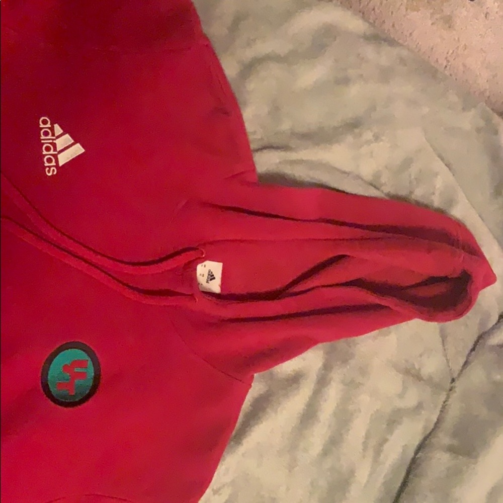 ADIDAS HOODIE (Red) - Picture 4 of 5